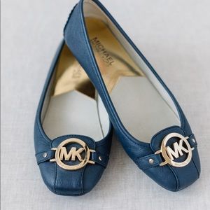 Michael Kors Fulton Leather Moccasin | Color: Navy